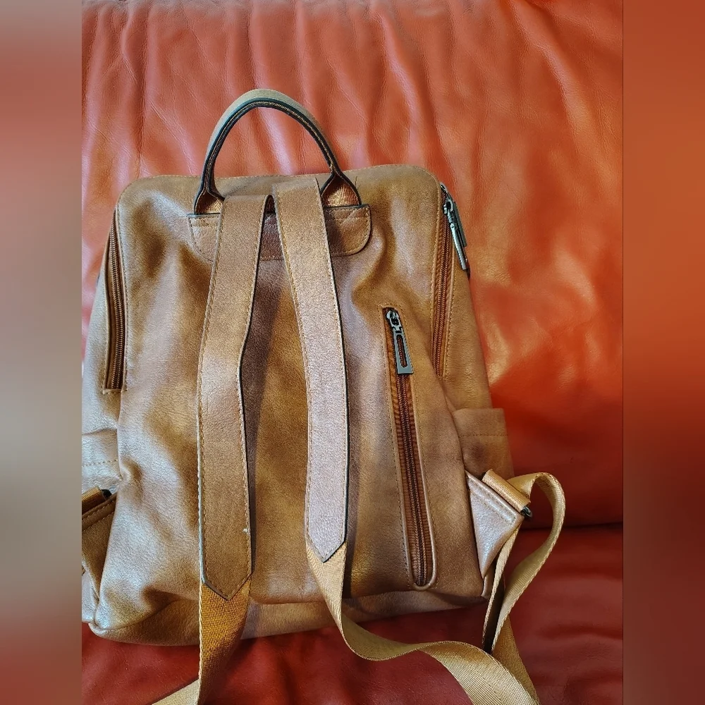 Brown Leather Baby Bag